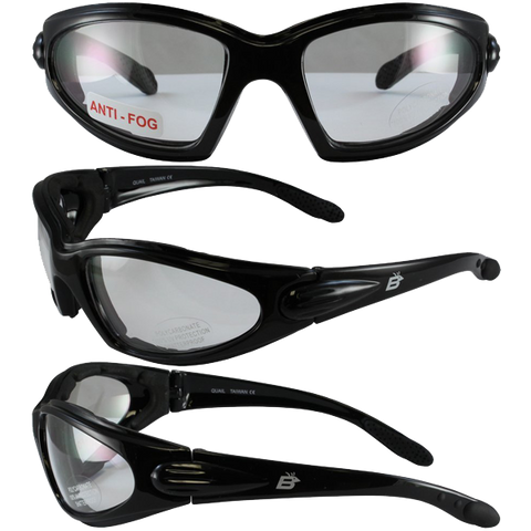 Birdz Eyewear Quail Padded Motorcycle Glasses