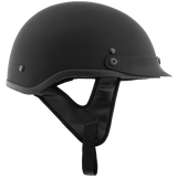 Fuel Helmets Half Helmet (Flat Black Medium)