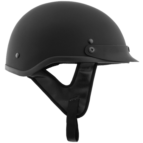 Fuel Helmets Half Helmet (Flat Black Medium)