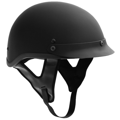 Fuel Helmets Half Helmet (Flat Black Medium)