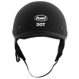 Fuel Helmets Half Helmet (Flat Black Medium)