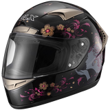 GLX Whisper Full Face Motorcycle Helmet White
