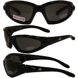 Birdz Eyewear Quail Padded Motorcycle Glasses