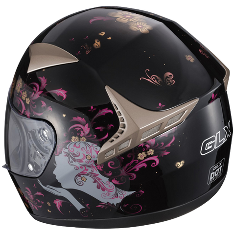 GLX Whisper Full Face Motorcycle Helmet White