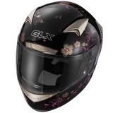 GLX Whisper Full Face Motorcycle Helmet White